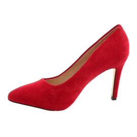 Evento Tacchi alti in pelle scamosciata 9PB35-1095 Rosso 2