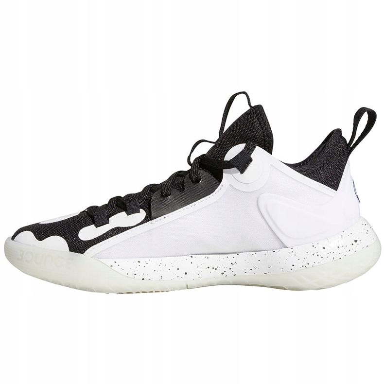 Scarpe da bambino Adidas Harden Stepback 2 J bianche e nere FZ1545 bianco nero bianco 1