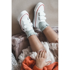 Sneakers Bambini Con Velcro Big Star HH374199 Bianco 2
