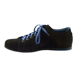 Scarpe sportive da uomo nere Pilpol C191 nero blu 2