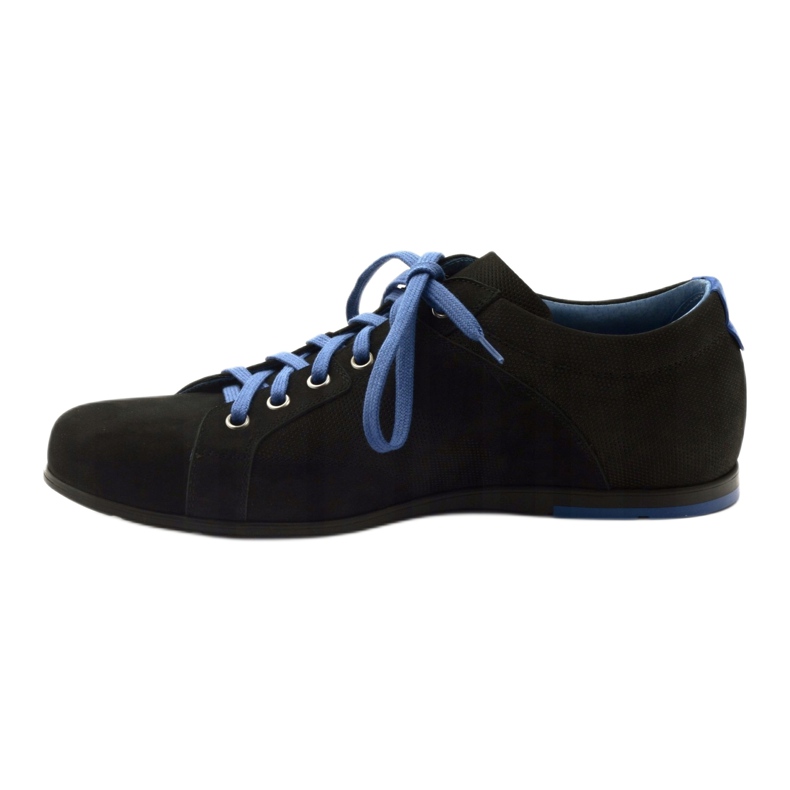 Scarpe sportive da uomo nere Pilpol C191 nero blu 2