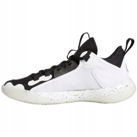 Scarpe da basket Adidas Harden Stepback 2 Jr FZ1545 bianco, bianco, nero bianco 1