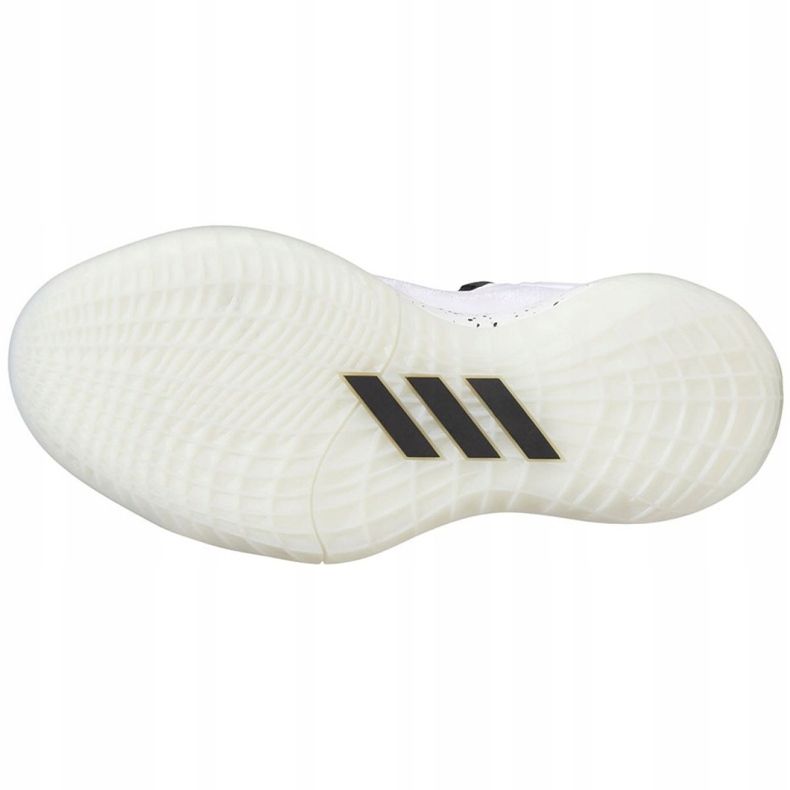 Scarpe da basket Adidas Harden Stepback 2 Jr FZ1545 bianco, bianco, nero bianco 2