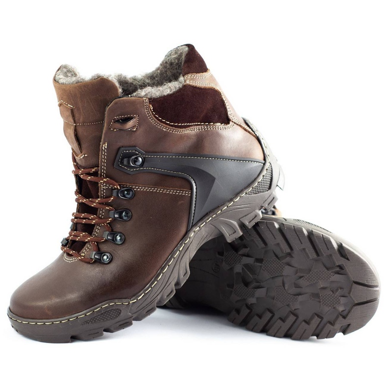 KENT Scarpe uomo invernali 119 marrone trekking 2