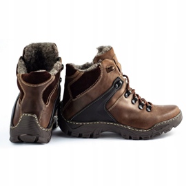 KENT Scarpe uomo invernali 119 marrone trekking 3