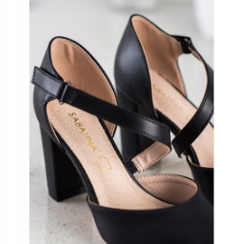 Sabatina Décolleté Nere Con Ecopelle nero 1