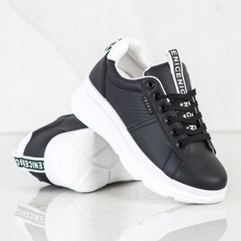 SHELOVET Scarpe Da Ginnastica Sulla Piattaforma Bianca Nizza nero 1