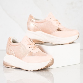 Bestelle Sneakers Cipria Con Glitter rosa d'oro 1