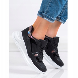 SHELOVET Scarpe da ginnastica nere nero multicolore 1
