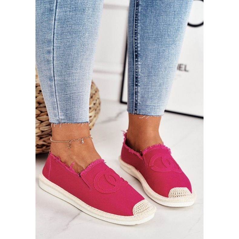 PS1 Espadrillas Classiche da Donna Fucsia Flaure beige rosa 1