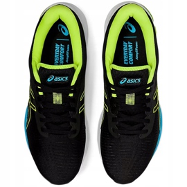 Asics Gel-Pulse 12 scarpe da corsa da uomo nere e verdi 1011A844 006 nero verde 1