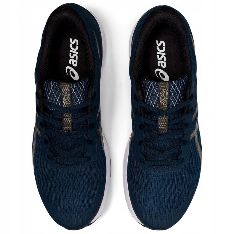 Scarpe da corsa da uomo Asics Patriot 12 blu navy 1011A823 402 1