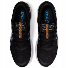 Asics Patriot 12 scarpe da corsa da uomo nere e blu 1011A823 004 nero 1