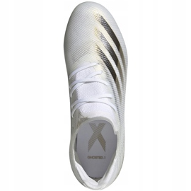 Scarpe da calcio Adidas X GHOSTED.1 Fg Junior EG8181 bianca 1