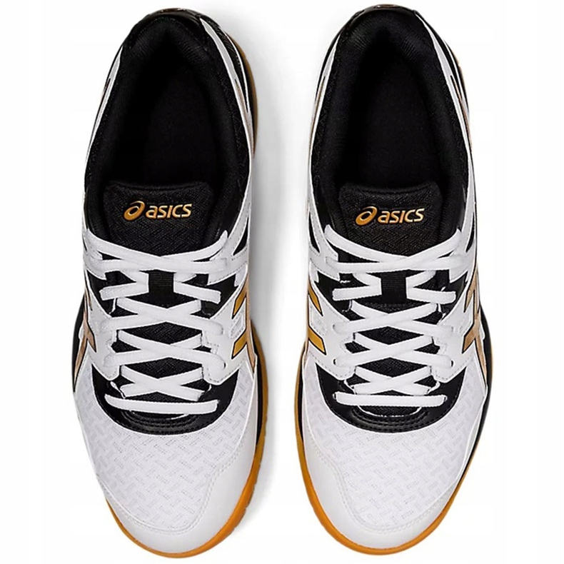 Asics Gel-Task 2 bianco-nero-oro 1071A037 102 scarpe da uomo bianca 1