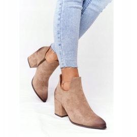 Vinceza Stivaletti Da Donna Con Ritagli Beige Caroline 2