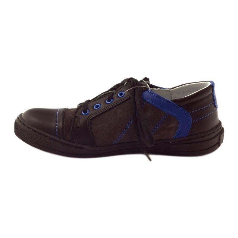 Scarpe basse nere con cerniera Ren But 4292 nero blu 2