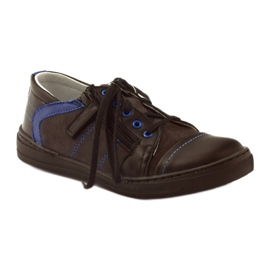 Scarpe basse nere con cerniera Ren But 4292 nero blu 1