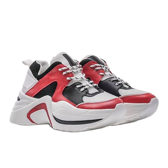 Sneakers rosse di Thenisse bianco nero rosso 1