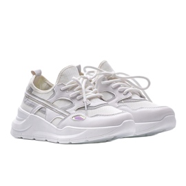 Sneakers sportive Lativia bianche bianco grigio 1