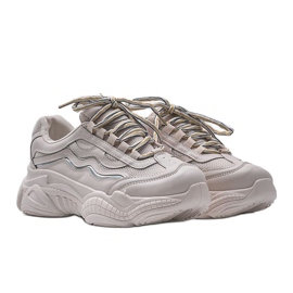 Sneakers sportive Lilly beige grigio 1