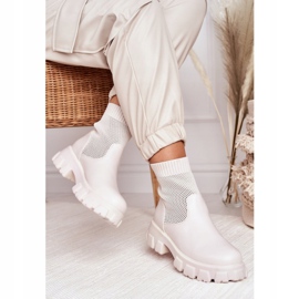 Calze da donna Stivali Workers White Stormy bianco 1