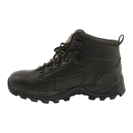 American Club Scarpe da trekking invernali in pelle nera TF201303005 beige nero 1
