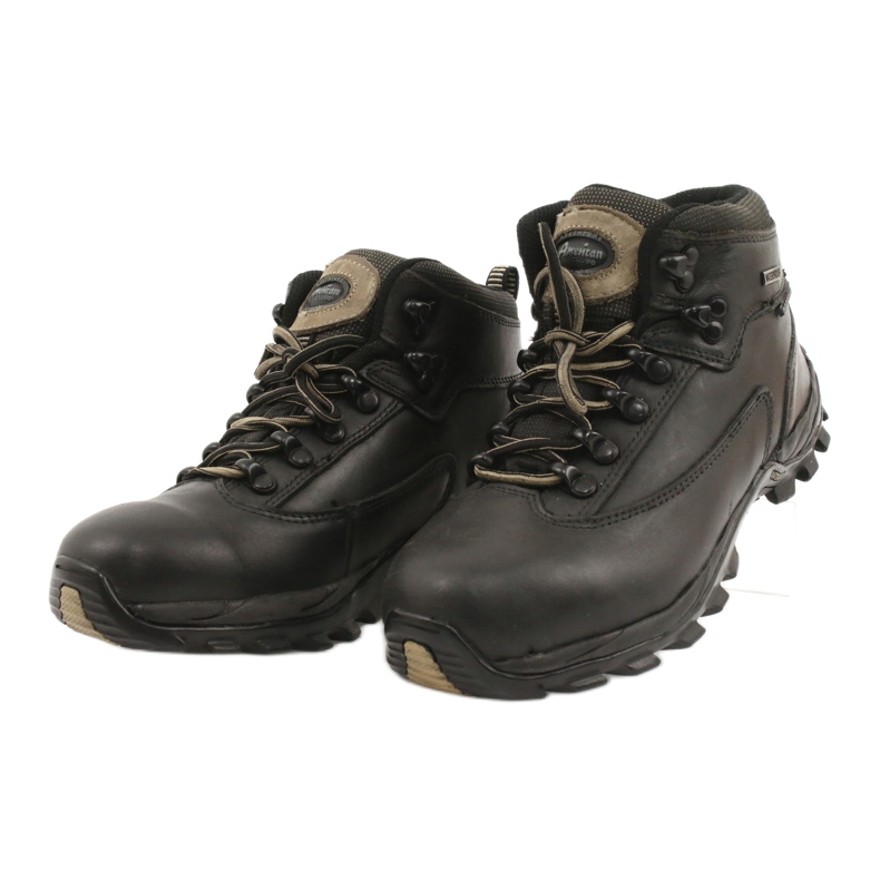 American Club Scarpe da trekking invernali in pelle nera TF201303005 beige nero 2
