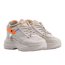 Sneakers beige con suola spessa Johan 1