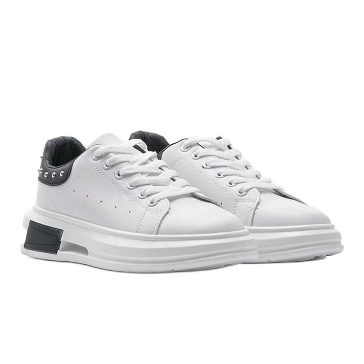 Sneakers bianche e nere da donna Taranto bianca 1