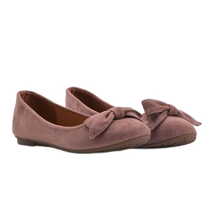 Ballerine in camoscio rosa di Ellie 1