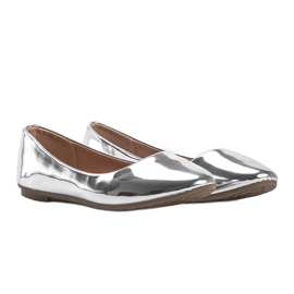 Ballerine India argento metallizzato d'argento 1