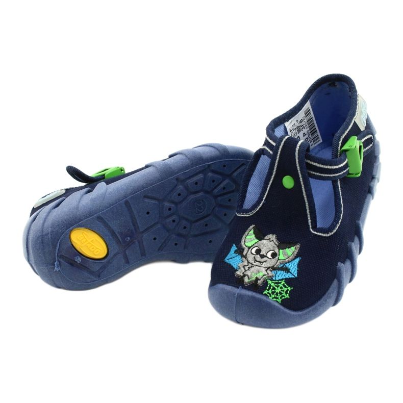 Scarpe per bambini Befado 110P388 blu navy verde 4