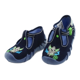 Scarpe per bambini Befado 110P388 blu navy verde 3