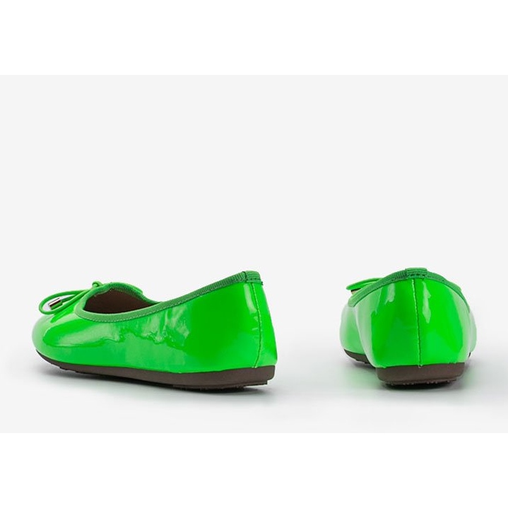 Ballerine Jaylynn in vernice verde 1