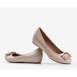 Scarpe con zeppa beige Lillie 1