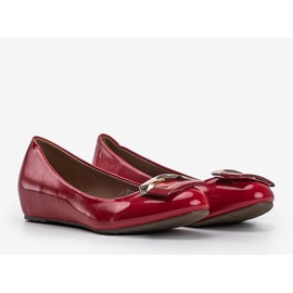 Ballerine Lillie laccate rosse rosso 1