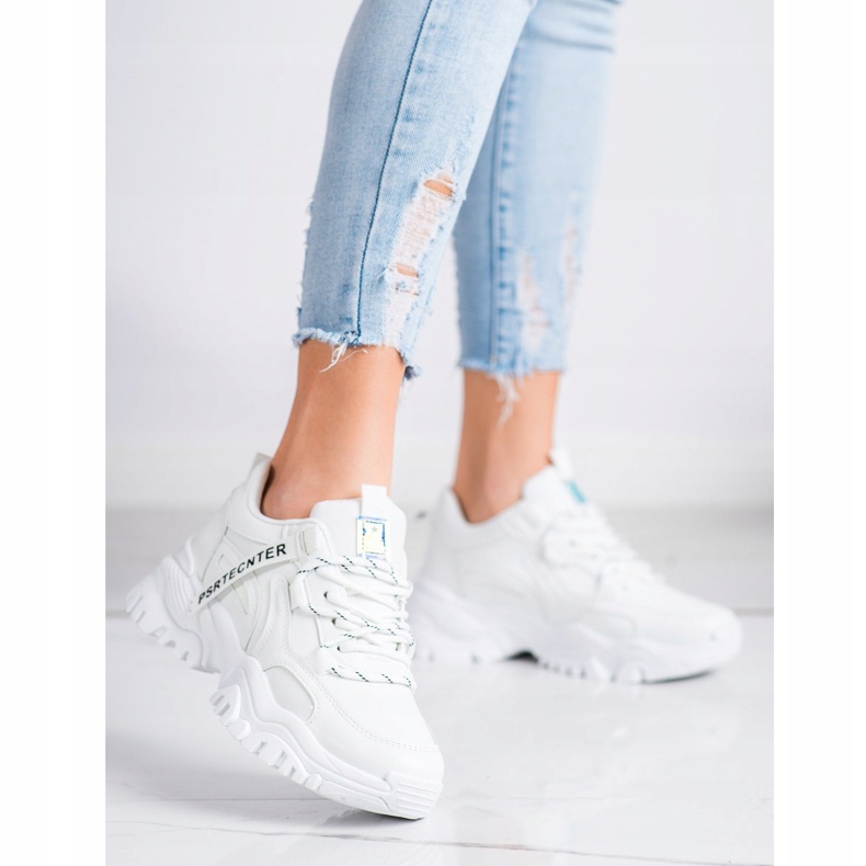 SHELOVET Scarpe da ginnastica primaverili alla moda bianco 1