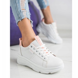SHELOVET Scarpe Da Ginnastica Sulla Piattaforma Bianca Nizza bianco 2