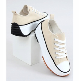 Sneakers firmate beige VL137P Suola beige 1