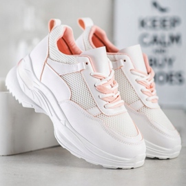 SHELOVET Comode scarpe da ginnastica bianche bianca 2