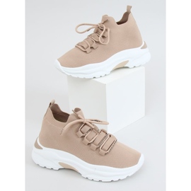 Calzini sportivi beige V8043-2 Scarpe kaki 1