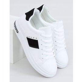 Sneakers da donna bianche LA129P BIANCO/NERO 1