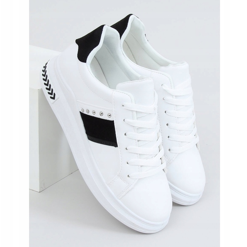 Sneakers da donna bianche LA129P BIANCO/NERO bianca 1