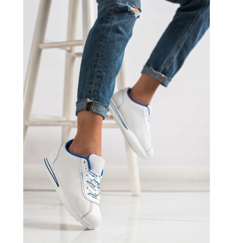 SHELOVET Sneakers traforate Super bianca 1