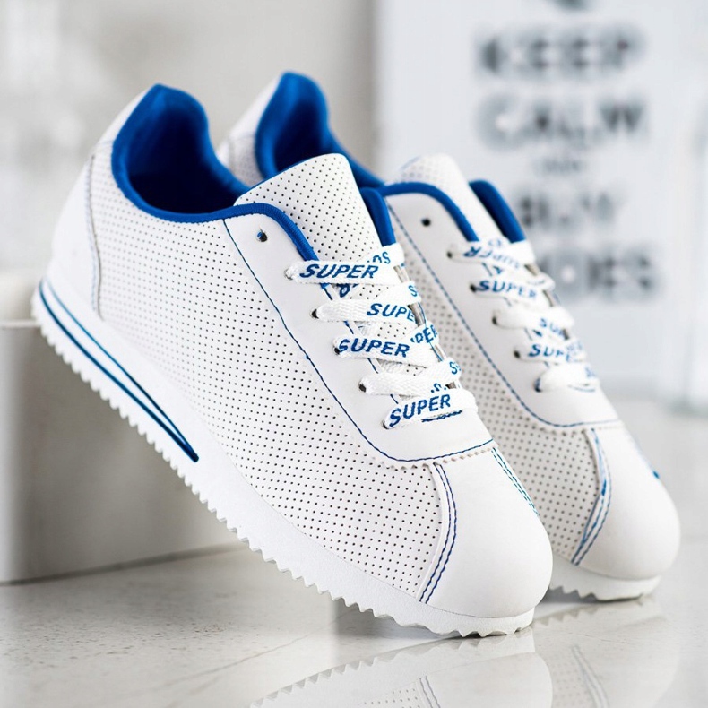 SHELOVET Sneakers traforate Super bianco 2