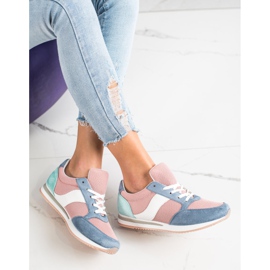 SHELOVET Scarpe sportive colorate multicolore 2