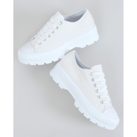 Sneakers da donna bianche LA138 White bianco 1