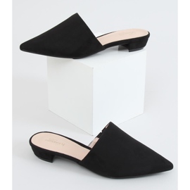 Pantofole nere alla mandorla MM-799 Black nero 1