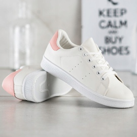 SHELOVET Scarpe sportive basse bianca 1